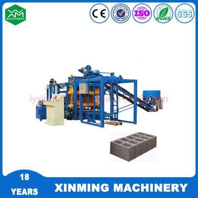 High Output Qt4-18 Concrete Cement Hollow Soild Paving Interlock Block Making Machine with Good Service