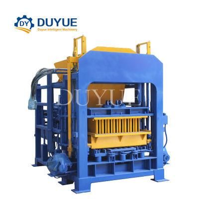 Qt4-15 Automatic Cement Concrete Paving Interlocking Hollow Brick Block Making Machinery High Pressure Popular in Ghana