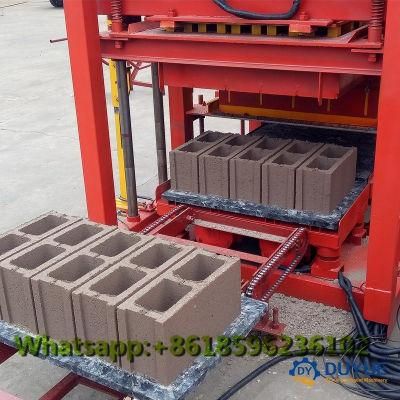 Qt4-25 Semi-Automatic Concrete Hollow Concrete Cement Brick / Block Making Machine Wholesale Price