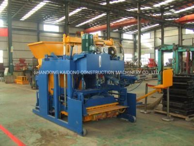 Qtm10-15 Mobile Type Concrete Hollow Block Brick Paver Making Machine