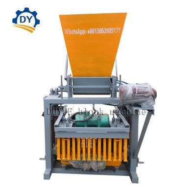 Qtj4-35b Concrete Hollow Block Machine Semi Automatic Paver Paving Brick Making Machine Supplier