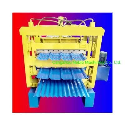 PLC Programs Double Layer Tr4 Tr5 Roofing Sheet Forming Machine Roof Roll Forming Machine Tile Making Machinery