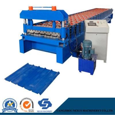 Canton Fair Galvanized Steel PPGI Trapezoidal Metal Roofing Sheet Roll Forming Machine Design Manufacture