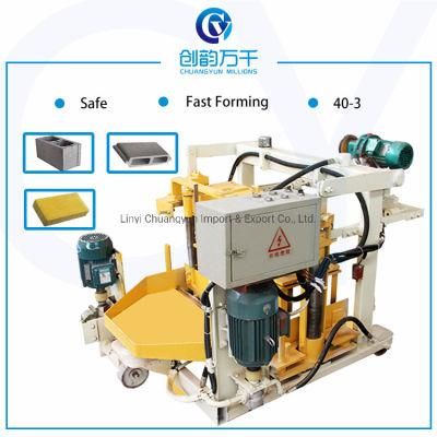 Qt40-3A Laying Type Cement Hollow Concrete Block Making Machine for Sale in Nigeria