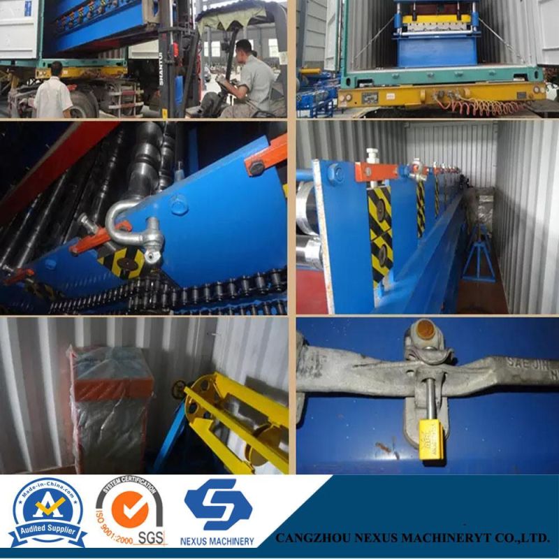 Steel Floor Plate Roll Deck Making Machine /Metal Studded Floor Tile /Steel Sheet Floor Forming Machine