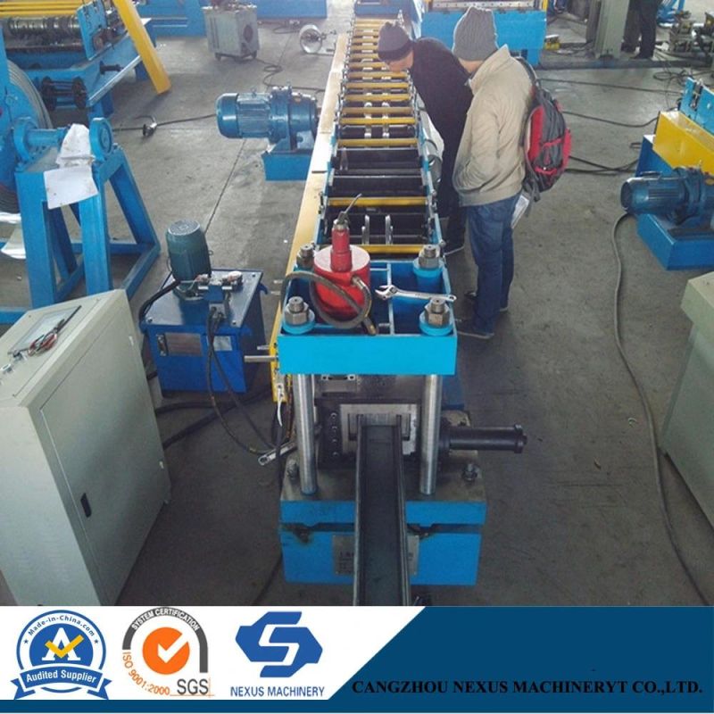 Storage System Box Beam Racking Shelf Roll Forming Machine with Good Quality