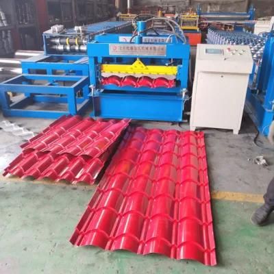 New Roof Panel Color Steel Glazed Q Tile Profile Roofing Sheet Metal Steel Cold Roll Forming Making Machine for Africa Market