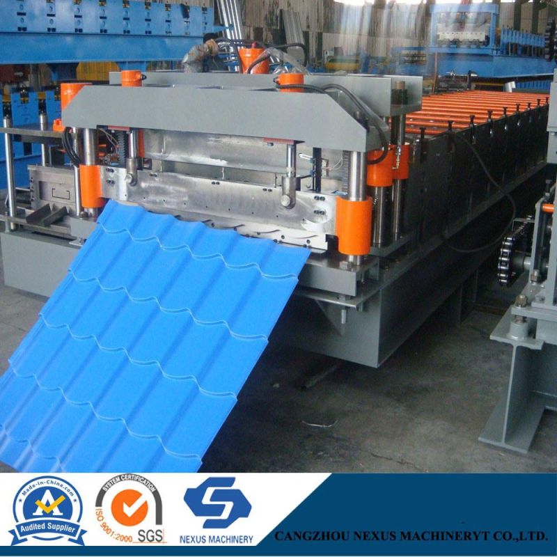Building Material 800 Aluminum Roof Glazed Tile Making Machine Floor Sheet Roll Forming Machine