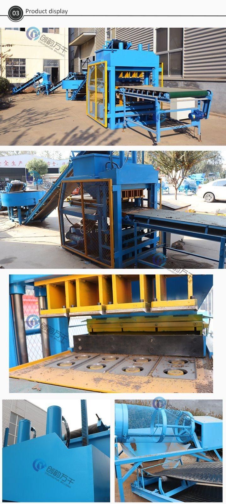 Automatic Hydraulic Clay Interlocking Brick Making Machine Earth Cement Brick Machine (CY4-10)