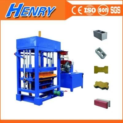 Qtj4-30 Diesel Engine Concrete Mutil-Functional Block Making Machine, Paving Block Machinery