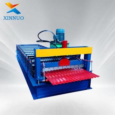 Xinnuo 850 Aluminum Corrguated Sheet Roll Forming Machine