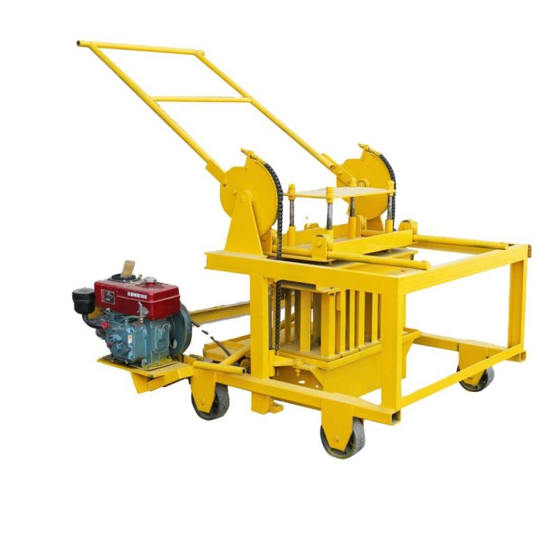 Small Mini Manual Diesel Egg Laying Block Brick Making Machine