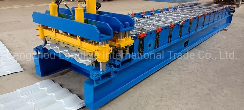 Made in China High Speed Color Steel Alvanized Glazed Roof Tile Corrugated Tile Roll Forming Machine