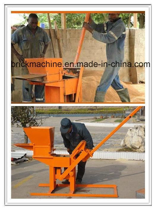 Hr1-30 Low Cost Manual Mobile Clay Brick Making Machine