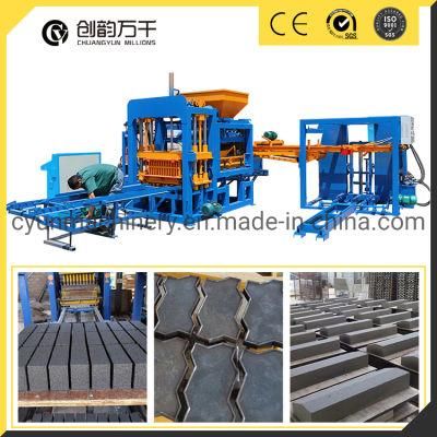 Qt6-15 Full Automatic Concrete Cement Block Making Machine Price Large Machinery