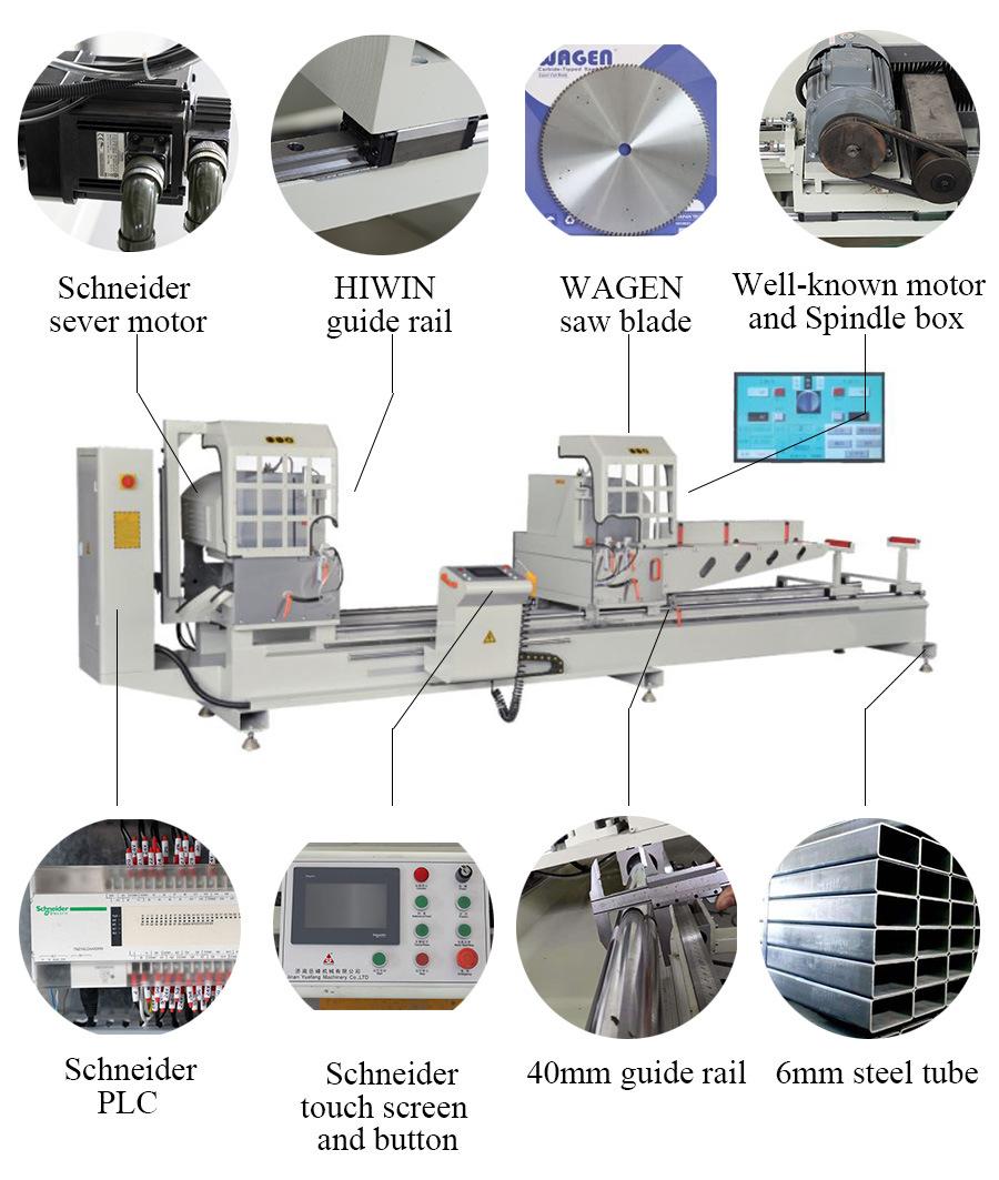 Aluminum Window Curtain Wall Profile Cutitng Machine