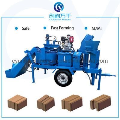 M7mi Twins High Output Clay Cement Interlocking Hydraform Brick Block Machine for Small Business