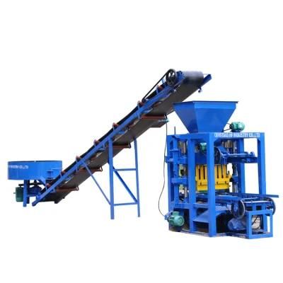 Qt4-26 Colour Paver Cement Semiautomatic Line Block Making Machine