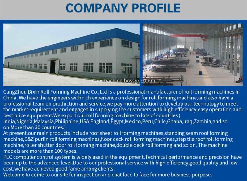 Dx Galvanized Roofing Tile Sheet Wall Panel Roll Forming Machine