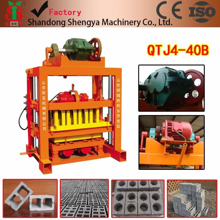 Qtj4-40 Hollow Block Moulding Machinery for Nigeria