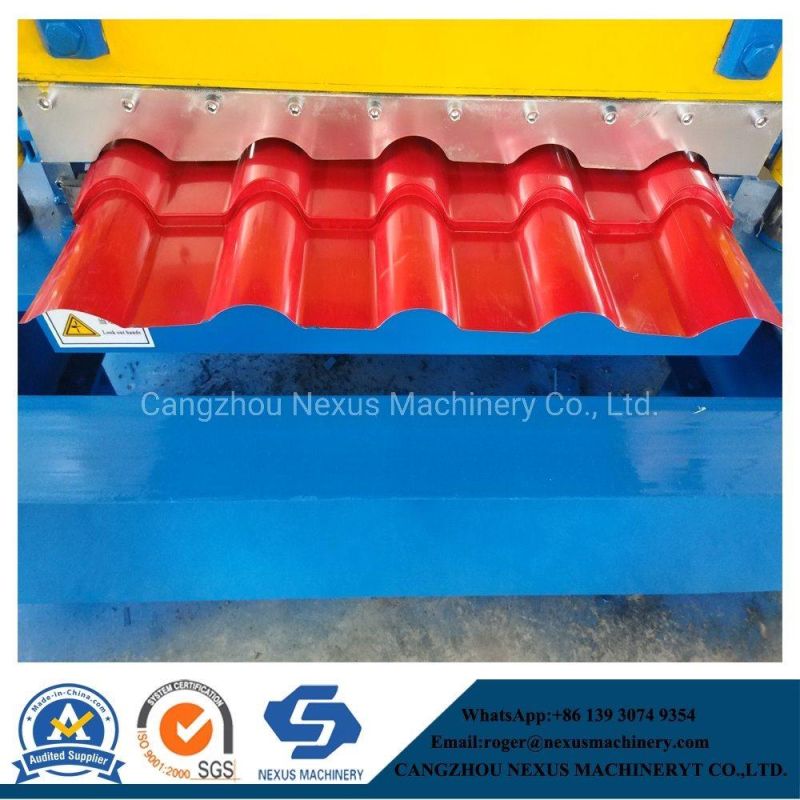 Metal Roof Tile Panel Cold Roll Forming Machine with High Speed