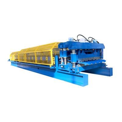 Double Layer Steel Wall Fully Automatic Glazed Tile Forming Machinery Corrugated Iron Roof Panel Step Tile Roll Forming Machine Price