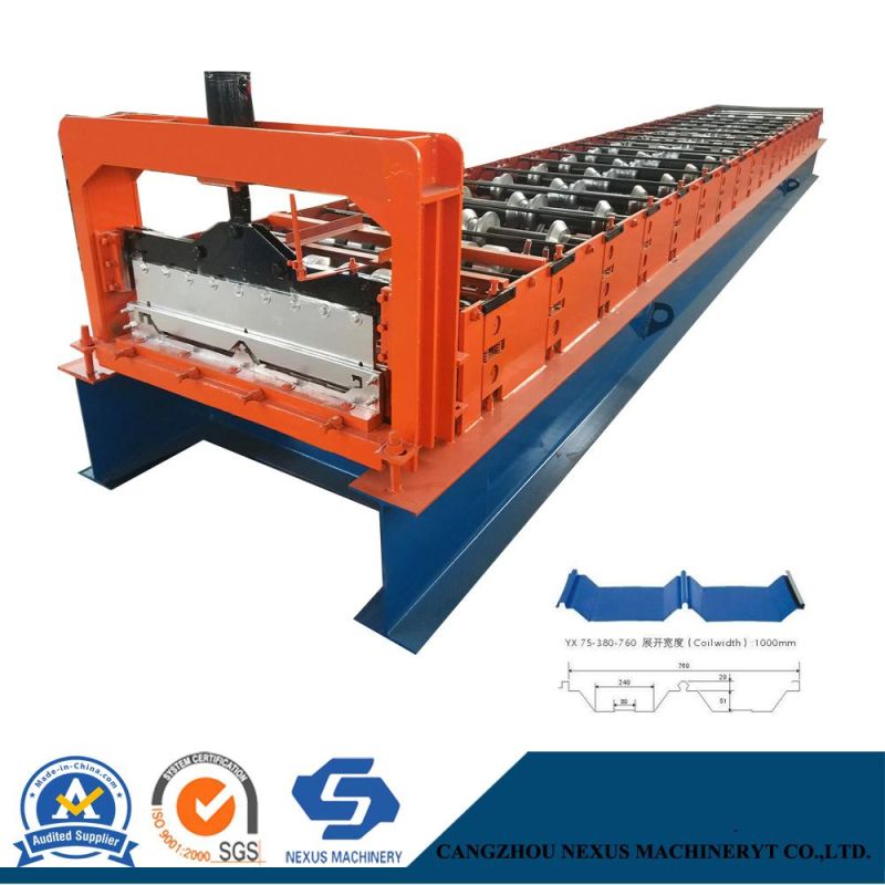 760 Standing Seam Lock Roofing Machine with Pre-Cutting System