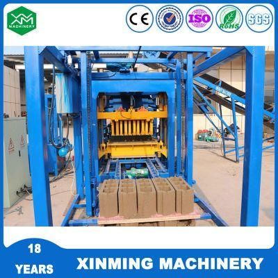 Qt4-18 Automatic Hydraulic Concrete Paver Brick Moulding Hollow Block Making Machine