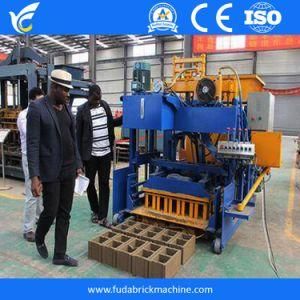 Qmy6-25 6drops Moving River Stone Hollow Block Moulding Machine