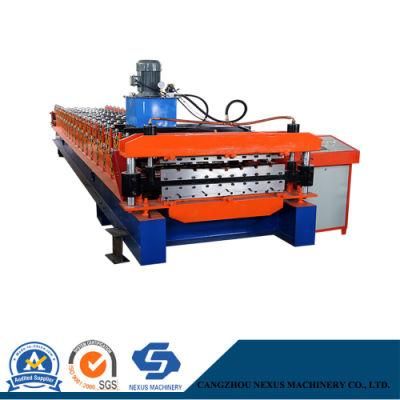 Double Layer Two Profile Roof Metal Automatic Roll Forming Machine