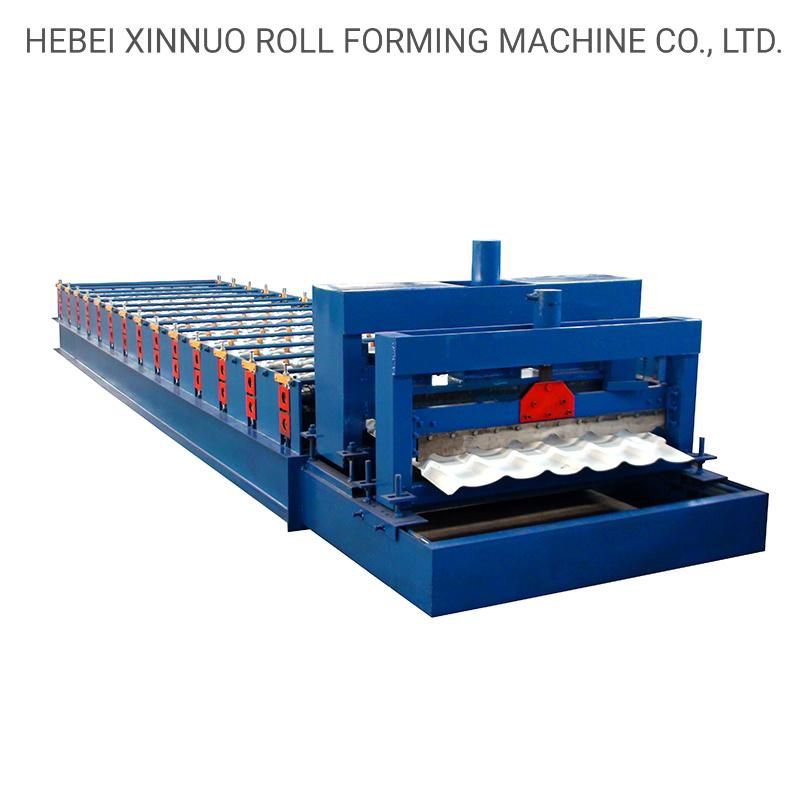 1000 Bamboo Type Glazed Aluminum Sheet Metal Roofing Rolls Forming Machine