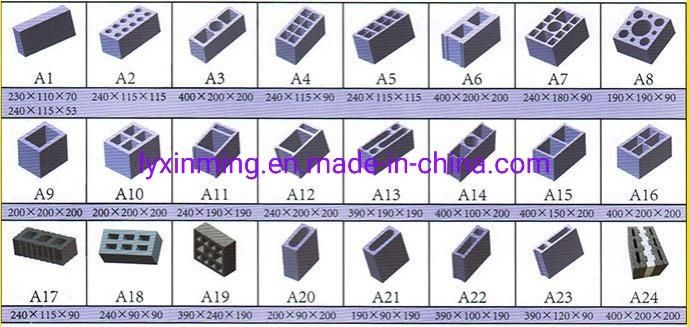 Qtj4-40 Semi-Automatic Concrete Block Machine Cement Brick Forming Machine