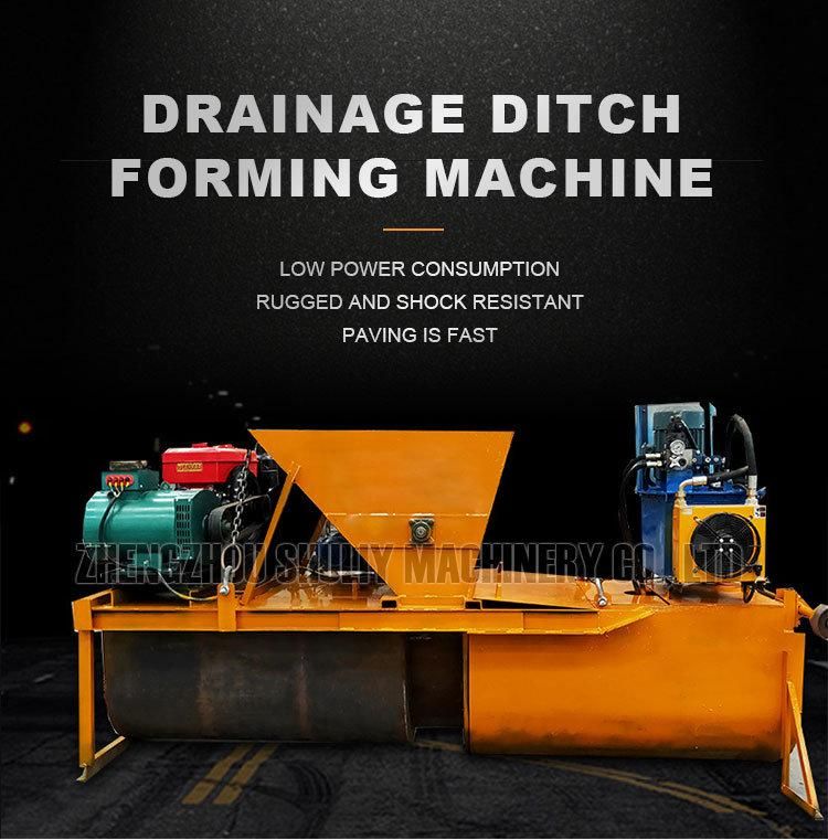 Hydraulic Pushing Ditch Machine High Power Vibration Concrete Channel Lining Machine