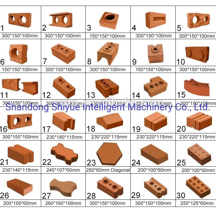 M7mi Twin Clay Interlocking Brick Block Making Machine with Diesel Motor