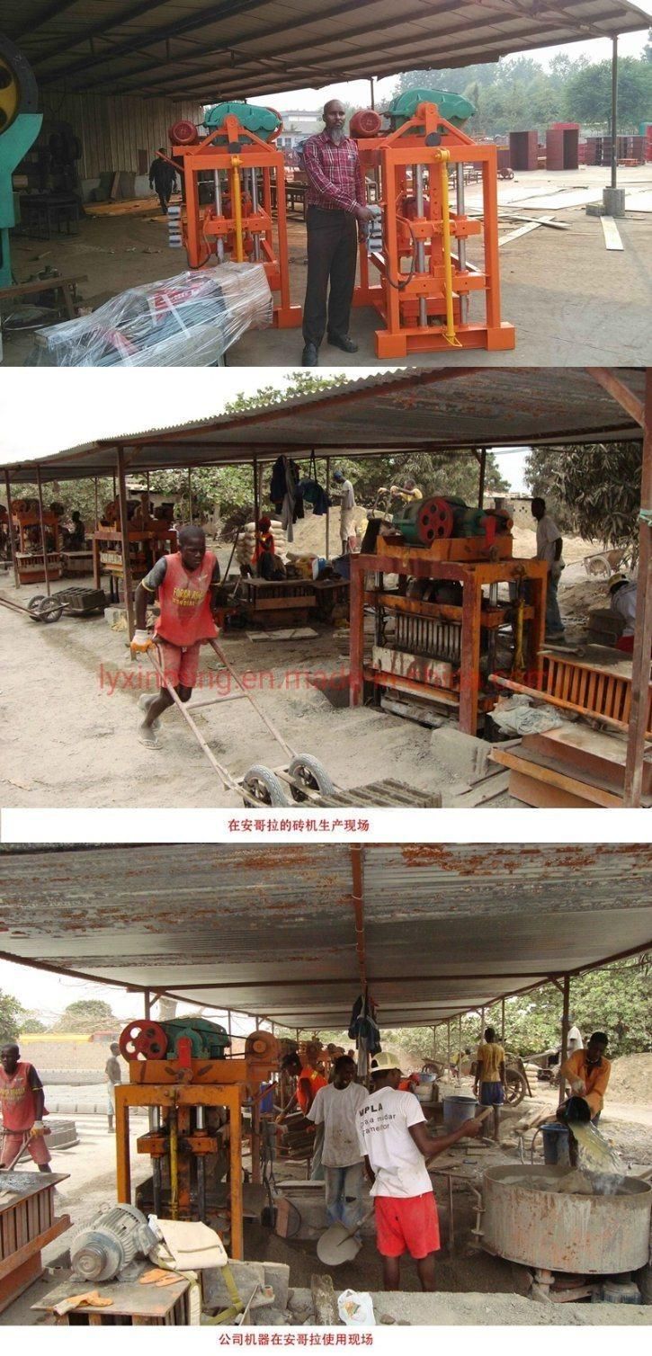 High Quality Qtj4-40 Concrete Cement Hollow Block Solid Pavement Brick Making Machine for Construction Materials