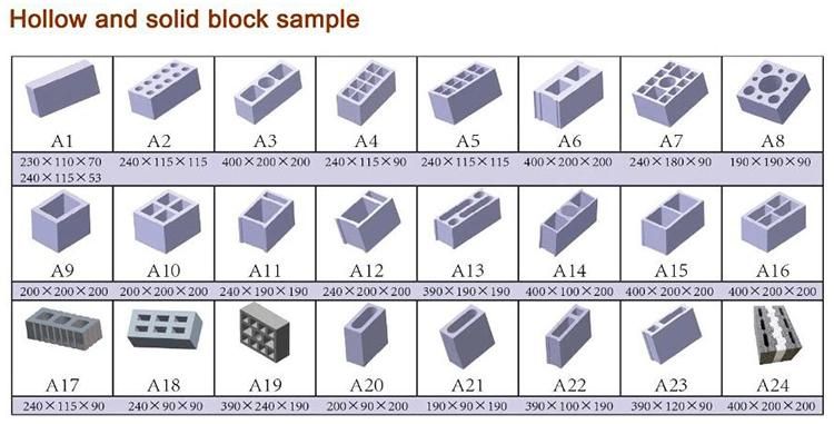 Xinming Qmy4-45 Moveable Block Making Machine Hollow Brick Making Machine with High Quality