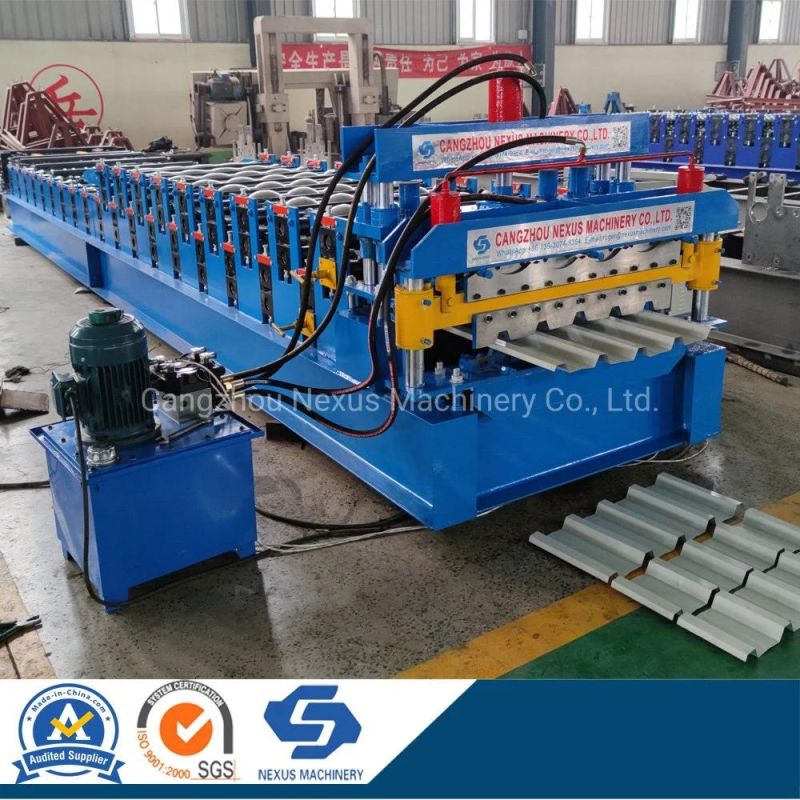 PPGI /Aluzinc /Aluminum and Galvanized Coils Metal Double Deck Layer Two Profiles Ibr Trapezoidal Step Tile Roof Sheets Roll Forming Machines