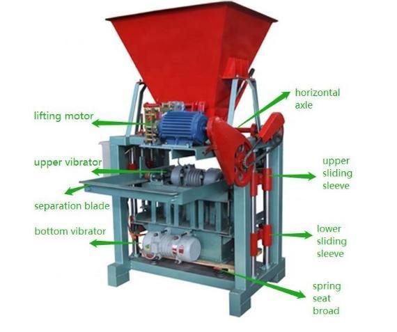 Block Making Machine Semi Automatic Hollow Hallow Concrete Cement Brick Make Machinery