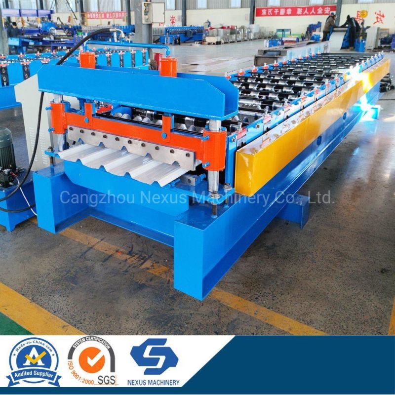 Ribtype Sheet Roll Forming Machine Spandek Longspan Trapezoidal Roof Sheet Rolling Machinery