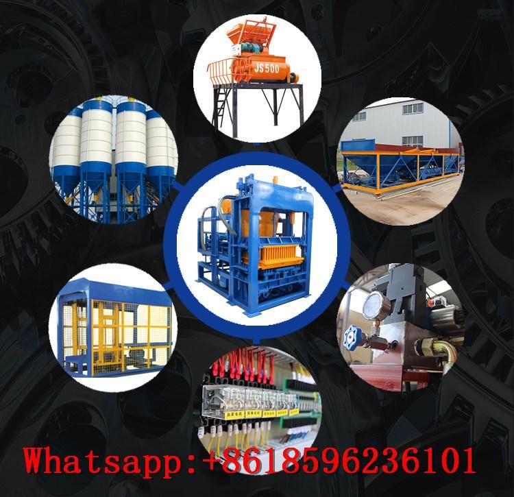 Qt6-15 Hydraulic Fully Automatic Concrete Brick Making Machine for Building in Malawi, Zambia Ethiopia