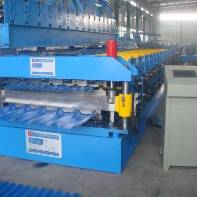 Many Applicational Trapezoidal Tile and Glazed Roof Panel Double Layer Roll Forming Machine