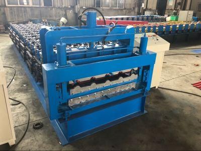 Double Layer Glazed Corrugated Roof Tiles Machine with High Speed