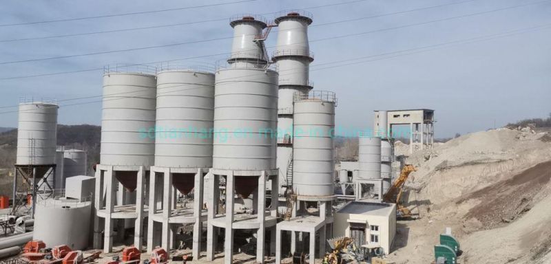 Vertical Shaft Lime Cement Kiln with 100-600tpd