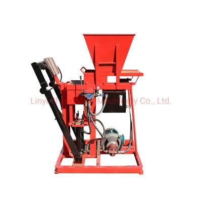 Electric Semi Auto Soil Clay Interlocking Paver Block Machine Price