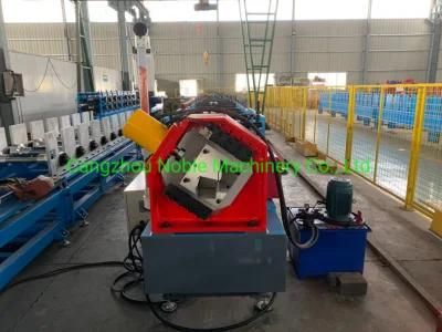 Low Price Aluminum Steel Half Rain Gutter Down Pipe Roll Forming Machine