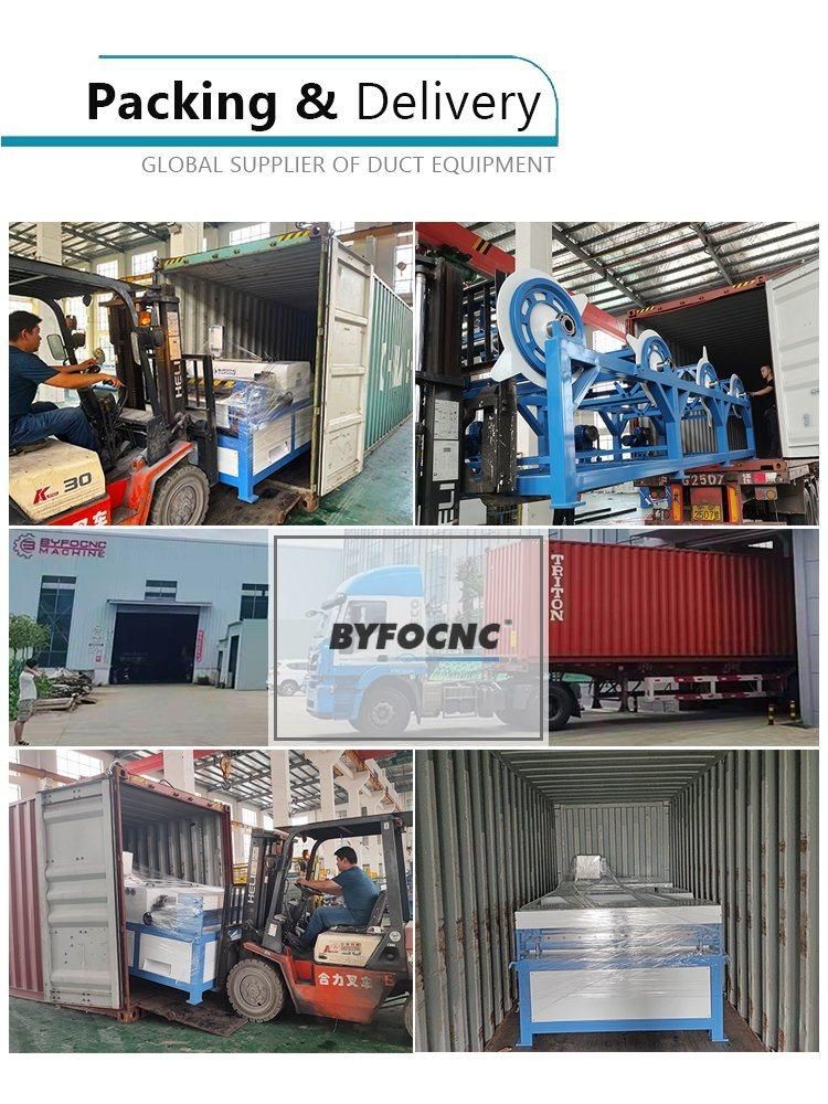 Square HVAC Duct Manufacturing Auto Line Machine