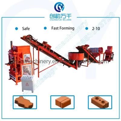 Cy2-10 Automatic Clay Hydraform Brick Making Machine with Hydraulic System