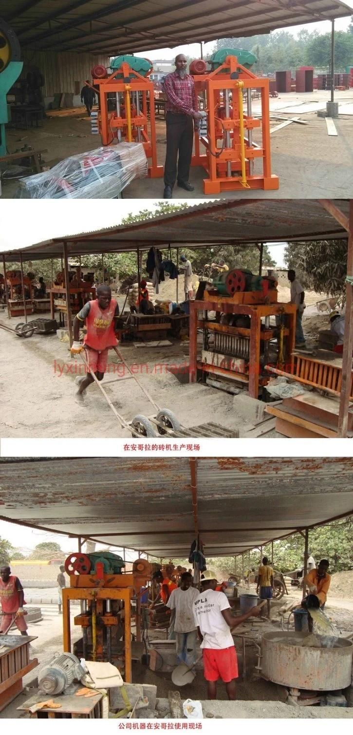 Factory Price Qtj4-40 Semi- Automatic Concrete Cement Hollow Solid Pavement Interlocking Block Making Machine with Good Service
