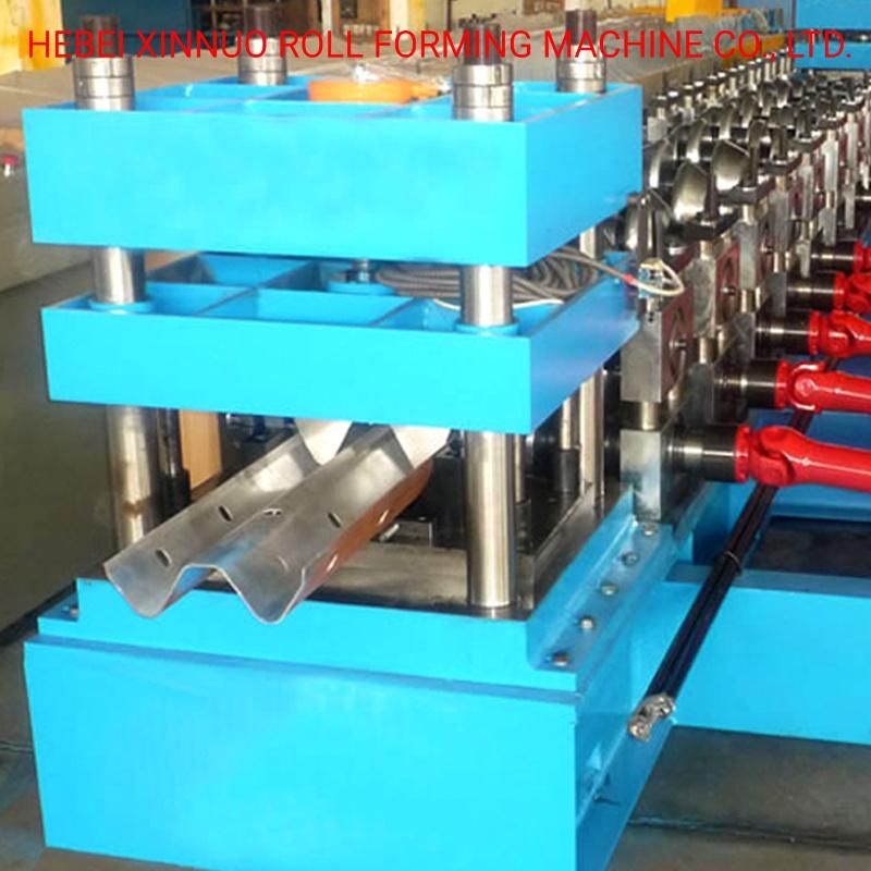 3 Waves or 2 Waves Galvanized Highway Guardrail Drilling Machine Banding Machine