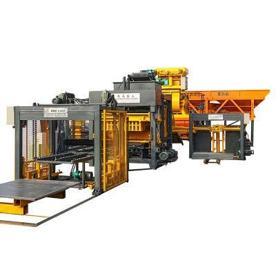 Cement Hollow Block Production Line Qt12-15 Automatic Concrete Block Making Machine Bangladesh